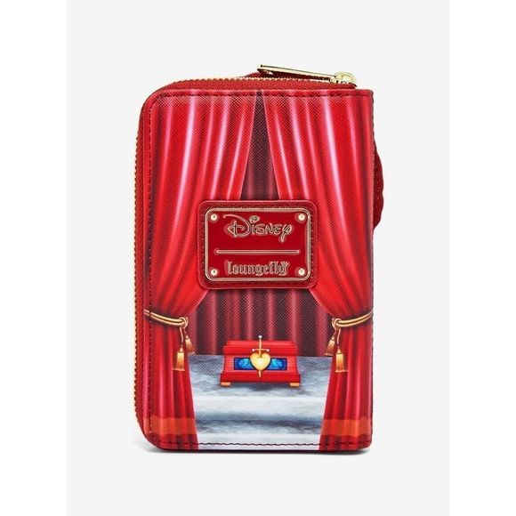 Loungefly Disney Snow White and the Seven Dwarfs Evil Queen Throne Zip Wallet - Picture 2 of 3